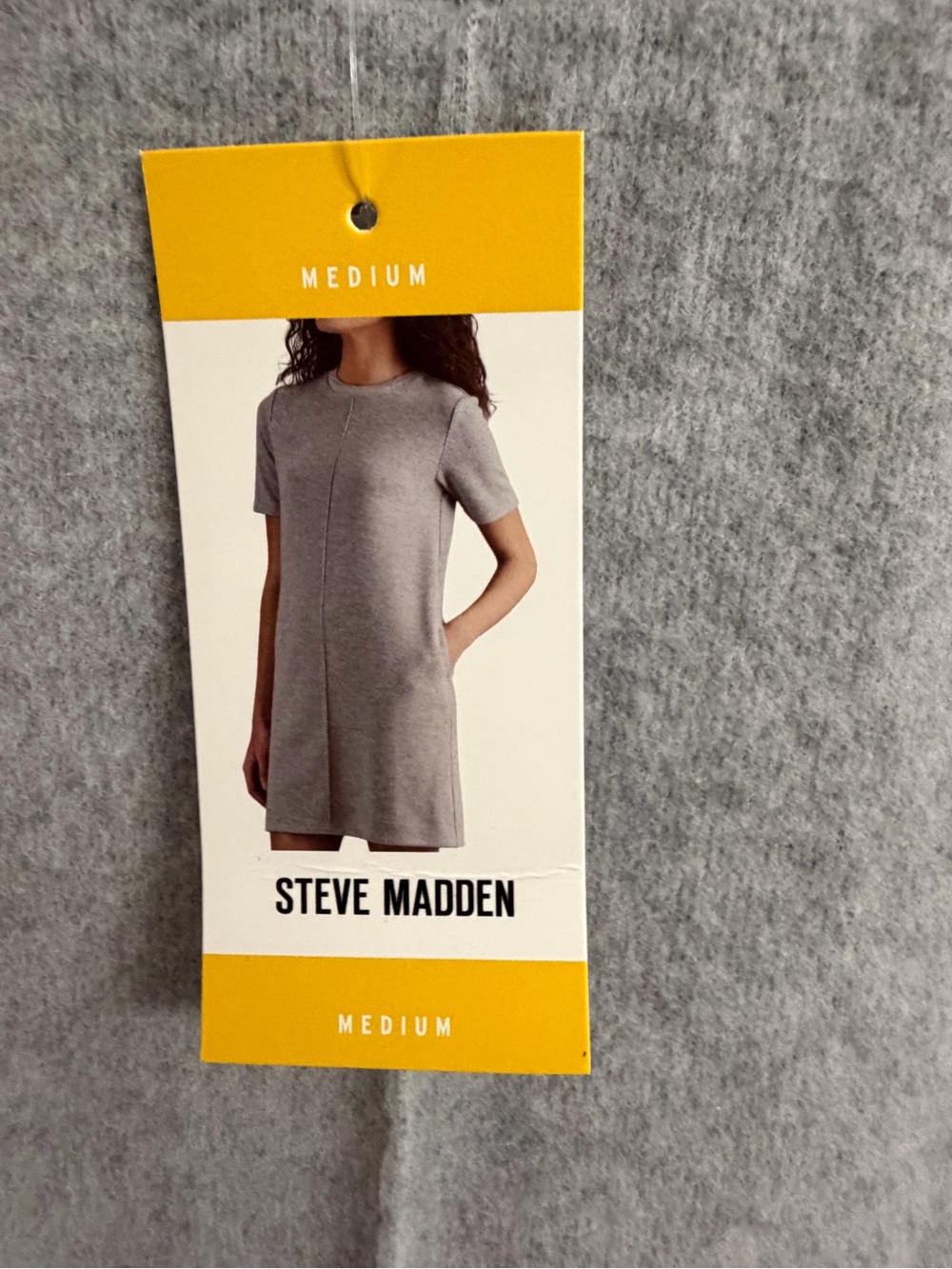 Steve Madden Gray Crewneck Dress